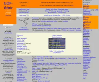 Gopfrettir.net(GÓP) Screenshot