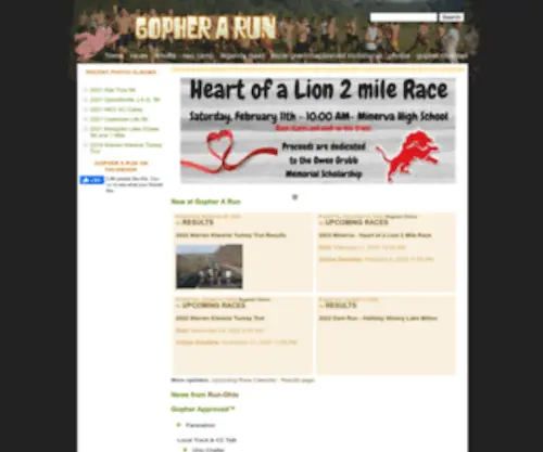 Gopherarun.com(Gopher A Run) Screenshot