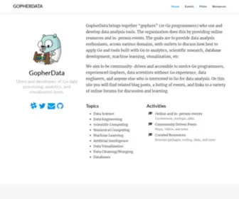 Gopherdata.io(GopherData) Screenshot