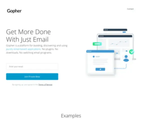 Gopher.email(Gopher email) Screenshot