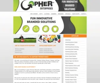 Gopherpromo.co.za(Promotional Gifts) Screenshot