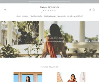 Gopi-Skirts.com(Radha Govinda's Fashions) Screenshot