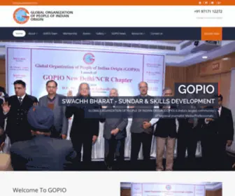 Gopiodelhincr.com(GLOBAL ORGANIZATION OF PEOPLE OF INDIAN ORIGIN) Screenshot