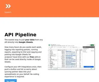 Gopipeline.io(Get your data into Google Sheets) Screenshot