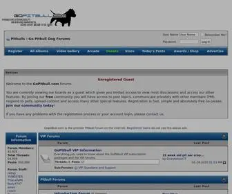 Gopitbull.com(Pitbull Forum) Screenshot