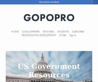 Gopopro.com(AP US Government and Politics) Screenshot