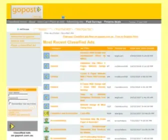 Gopost.com.au(Free Online Classifieds) Screenshot