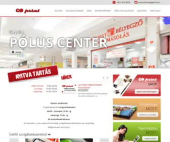 Goprint-Polus.hu(Go print üzletünket megtalálja a Pólus Centerben) Screenshot