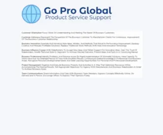Goproglobal.com(Business Consulting Services) Screenshot