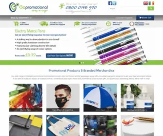 Gopromotional.com(Promotional Products & Branded Merchandise Printed With Your Logo) Screenshot