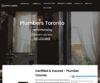 Goproplumbing.ca(GoPro Plumbing) Screenshot