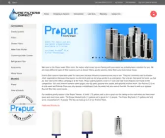 Gopropur.com(ProOne Water Filters) Screenshot