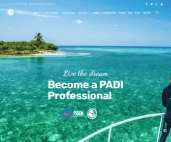 Goproxcalak.com(World Class PADI Professional Training Courses) Screenshot