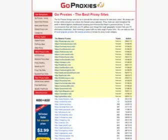 Goproxies.com(Go Proxies) Screenshot