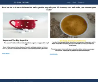 Gopushthelimit.com(Go Push The Limit) Screenshot