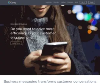 Goquiq.com(Business SMS Text Messaging Solutions) Screenshot