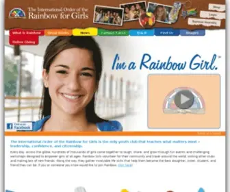 Gorainbow.org(The International Order of the Rainbow for Girls) Screenshot