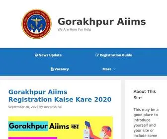 Gorakhpuraiims.com(Gorakhpur Aiims) Screenshot