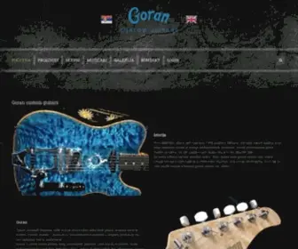 Goranguitars.com(Početna) Screenshot