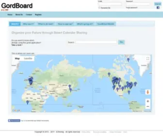 Gordboard.com(Collaboration Through Shared Calendars) Screenshot