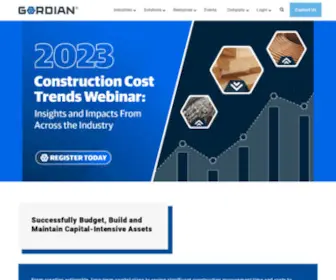 Gordian.com(Facility and Construction Cost Data) Screenshot
