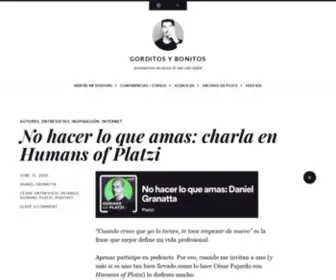 Gorditosybonitos.com(Pensamientos inconexos de Daniel Granatta) Screenshot