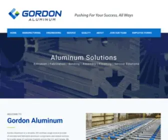 Gordonaluminum.com(Gordon Aluminum) Screenshot