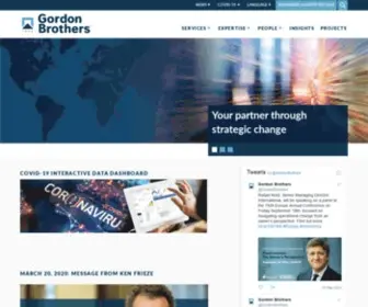 Gordonbrothers.co.uk(Gordon Brothers) Screenshot