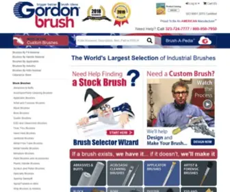 Gordonbrush.com(Get the right industrial brushes for your application. Gordon Brush) Screenshot