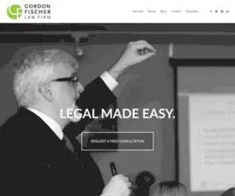 Gordonfischerlawfirm.com(Gordon Fischer Law Firm) Screenshot