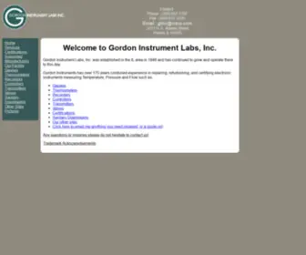 Gordoninstruments.org(Gordon Instruments) Screenshot