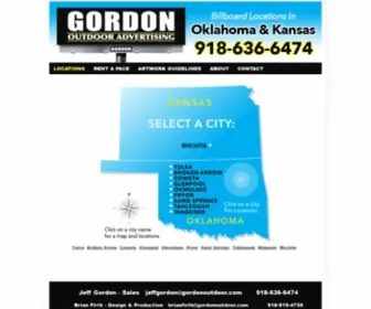 Gordonoutdoor.com(Gordon Outdoor Advertising LLC) Screenshot