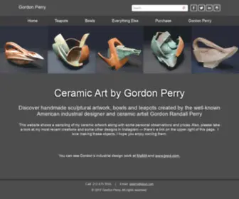 Gordonperry.com(Gordon Perry Ceramic Artist) Screenshot
