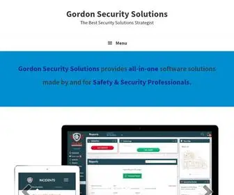 Gordonsecuritysolutions.com(The Best Security Solutions Strategist) Screenshot