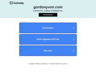 Gordonyvon.com(Gordonyvon) Screenshot