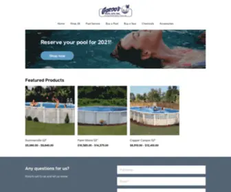 Gordospools.com(Gordo’s Pool City) Screenshot