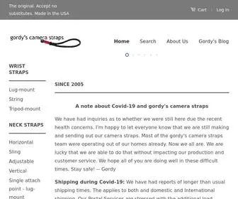 Gordyscamerastraps.com(Gordy's camera straps) Screenshot