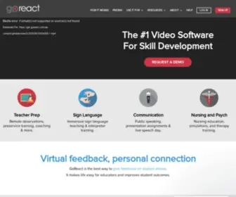 Goreact.com(GoReact Video Feedback Software) Screenshot