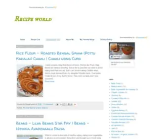 GorecipeWorld.com(Recipe world) Screenshot