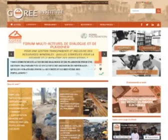 Goreeinstitut.org(GOREE INSTITUTE) Screenshot