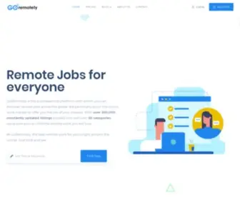 Goremotely.net(Find the Best Remote Jobs in Any Industry) Screenshot