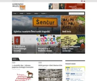 Gorenjski-Muzej.si(Gorenjski muzej) Screenshot