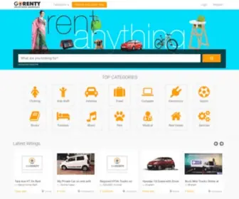 Gorenty.com(Post Free Rent Ads Website) Screenshot