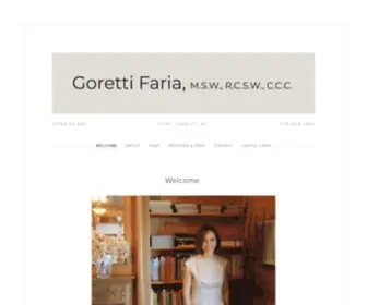 Gorettifariatherapy.com(Goretti Faria) Screenshot