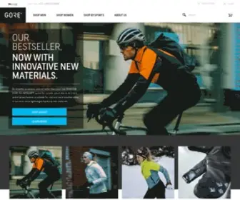 Gorewear.com(GORE® Running and Cycling Performance Clothing) Screenshot