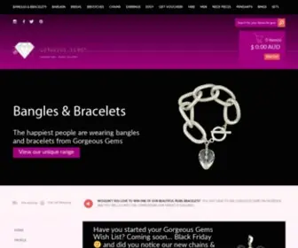 Gorgeousgems.com.au(Rare & Unique Gemstone Jewellery Online) Screenshot