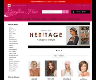 Gorgeoushairwigs.com(Wigs Canada) Screenshot