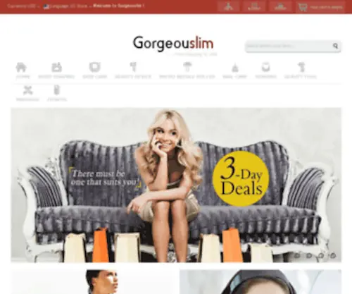 Gorgeouslim.com(Magento) Screenshot