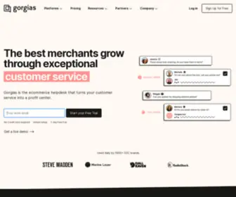 Gorgias.xyz(Customer Service Made Easy for Online Stores) Screenshot