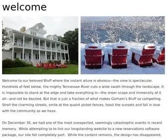 Gorhamsbluff.com(Gorham&#039;s Bluff) Screenshot